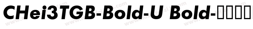 CHei3TGB-Bold-U Bold字体转换